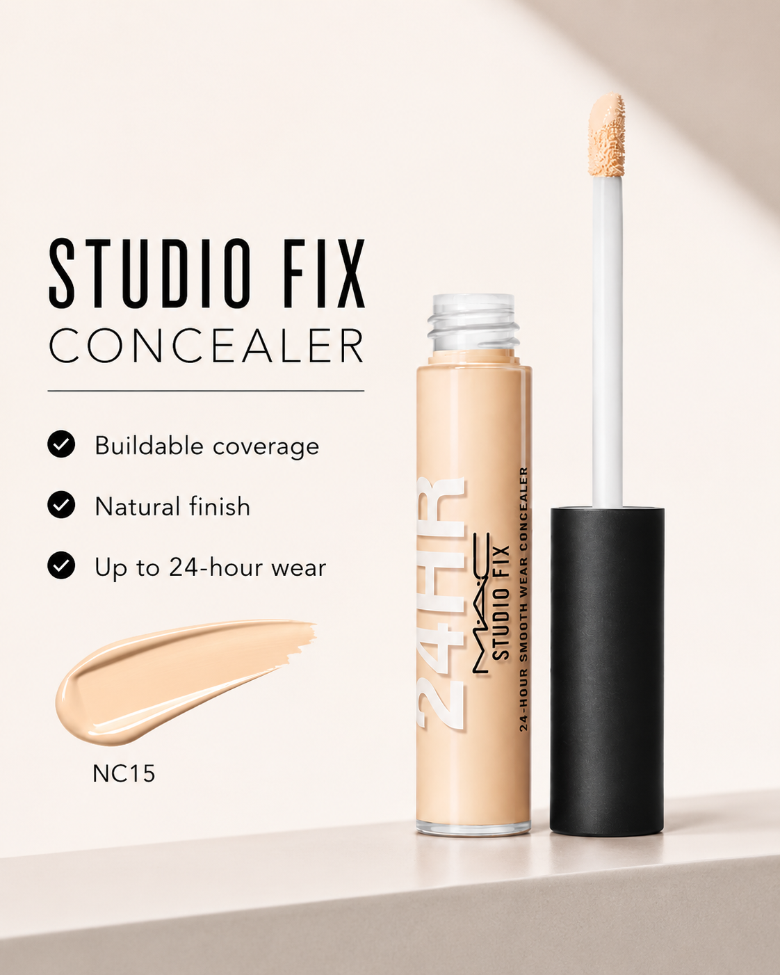 M·A·C Studio Fix 24-Hour Smooth Wear Concealer NC15 7 mL