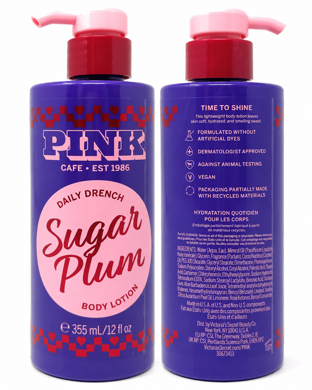 PINK Sugar Plum Daily Drench Body Lotion, 12 fl oz
