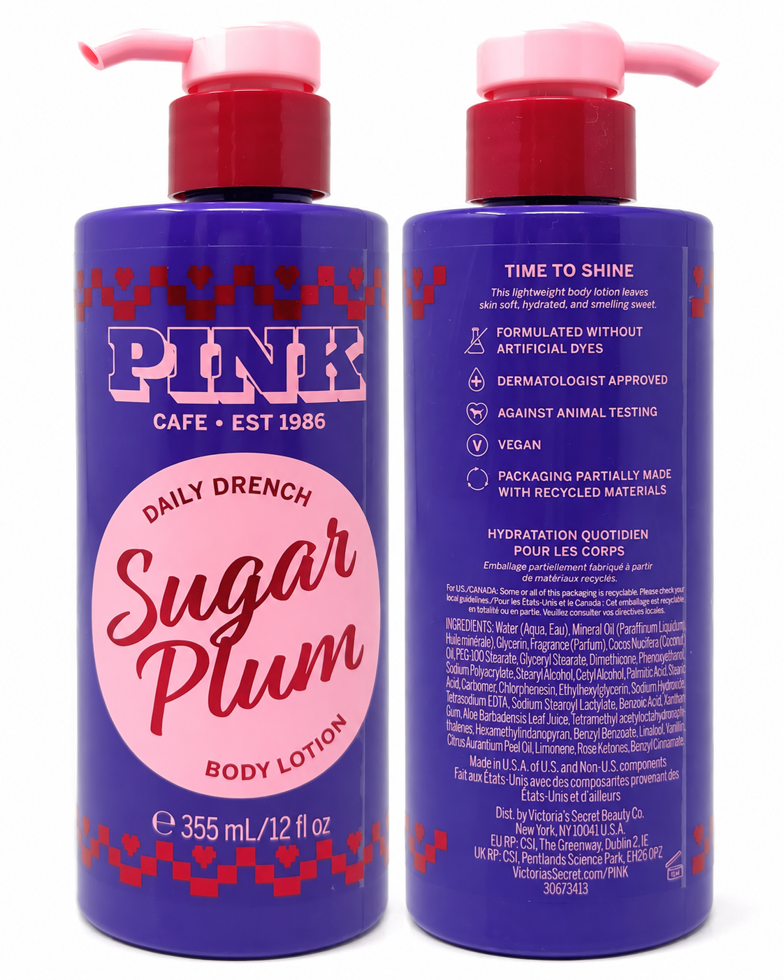 PINK Sugar Plum Daily Drench Body Lotion, 12 fl oz