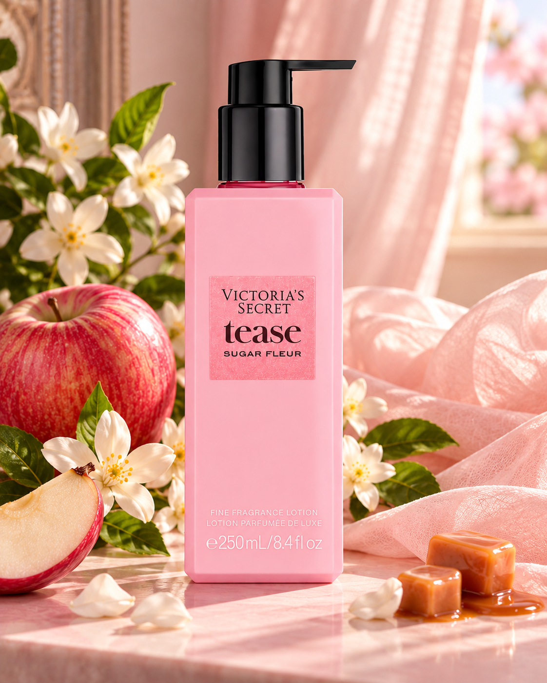 Victoria’s Secret Tease Sugar Fleur Fine Fragrance Lotion, 8.4 oz