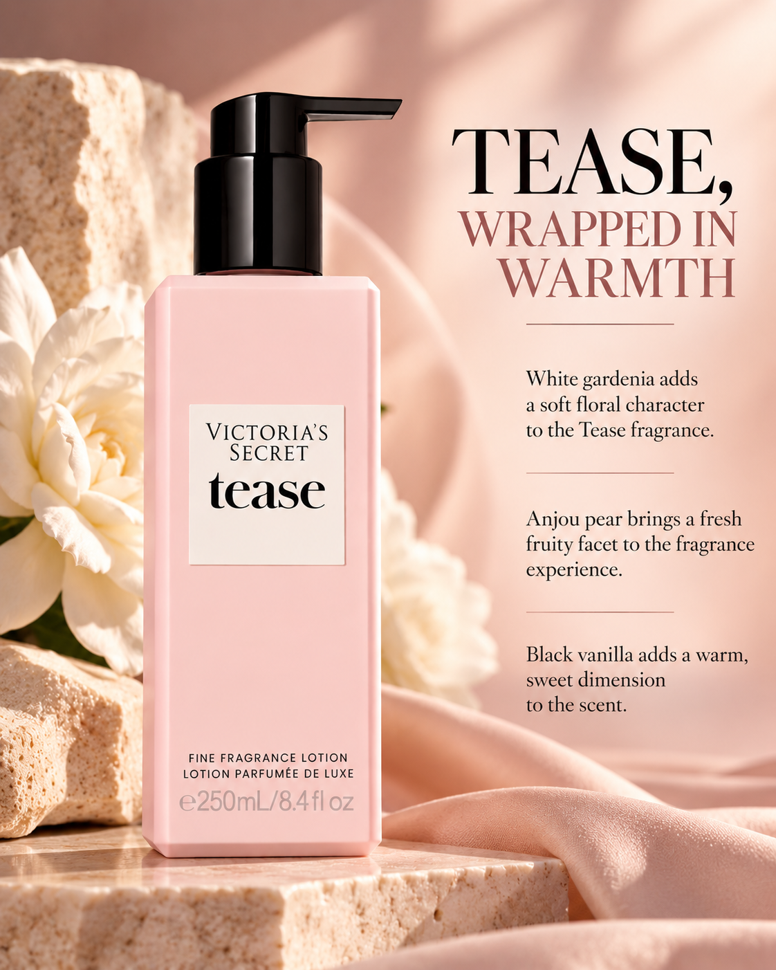 Victoria's Secret Tease Fine Fragrance Lotion, 8.4 oz
