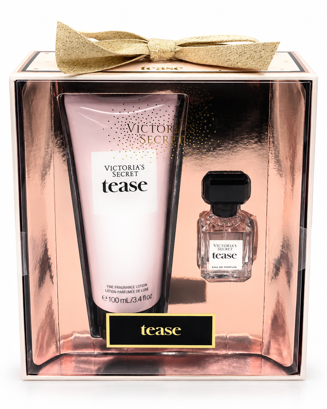 Victoria’s Secret Tease Mini Eau de Parfum & Fine Fragrance Lotion Gift Set, 0.25 oz + 3.4 oz