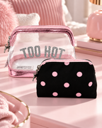 Victoria's Secret PINK Makeup Bag Duo, Black Dot