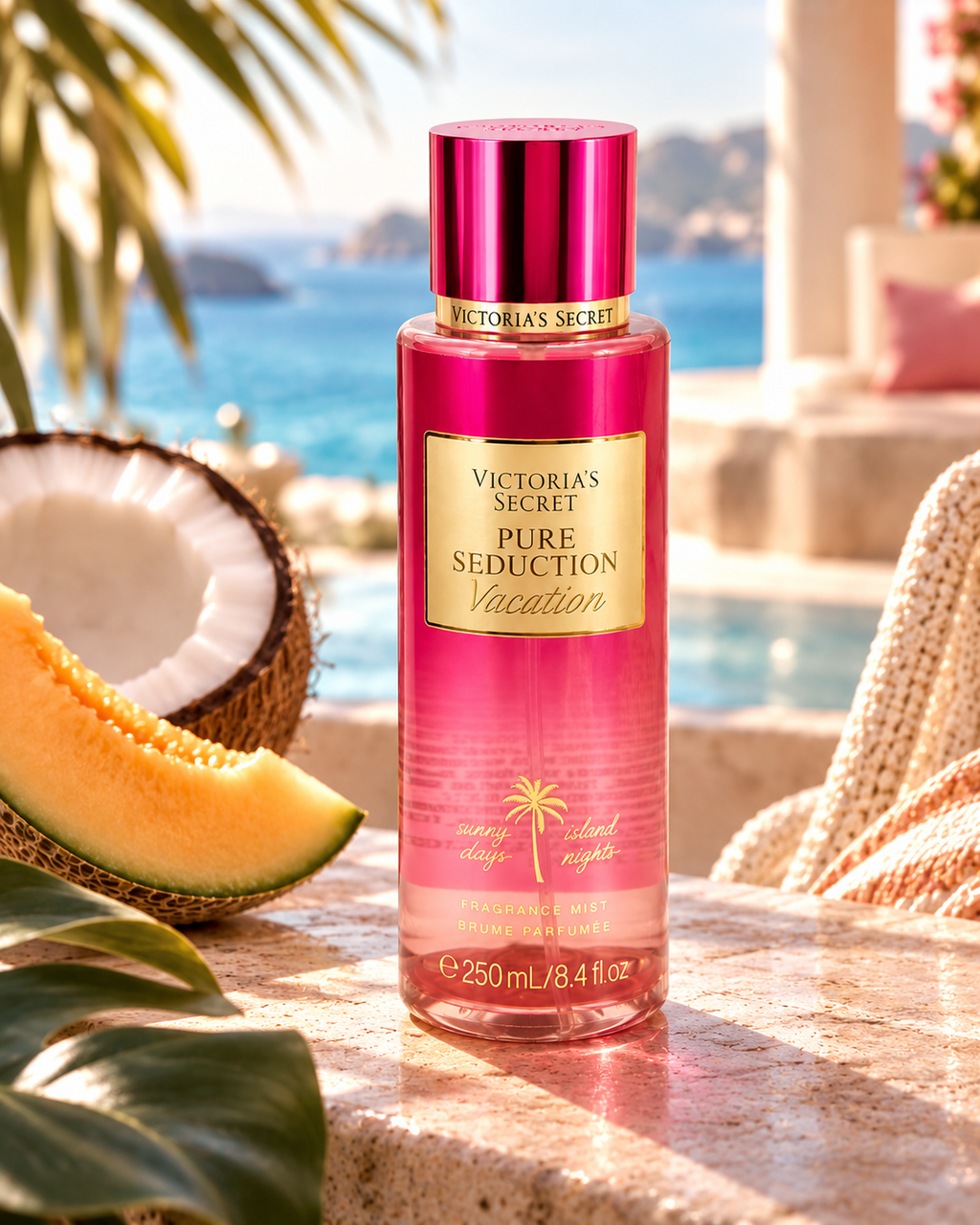 Victoria’s Secret Pure Seduction Vacation Fragrance Mist, Fruity Aquatic, 8.4 fl oz