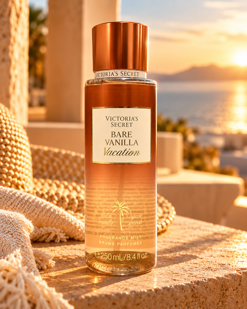 Victoria's Secret Bare Vanilla Vacation Fragrance Mist 8.4 oz