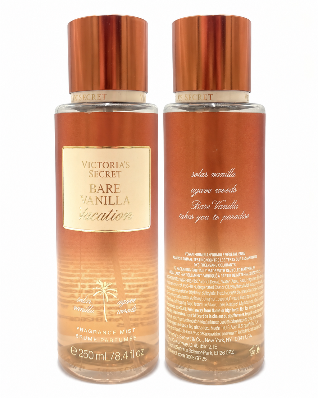 Victoria’s Secret Bare Vanilla Vacation Fragrance Mist 8.4 fl oz