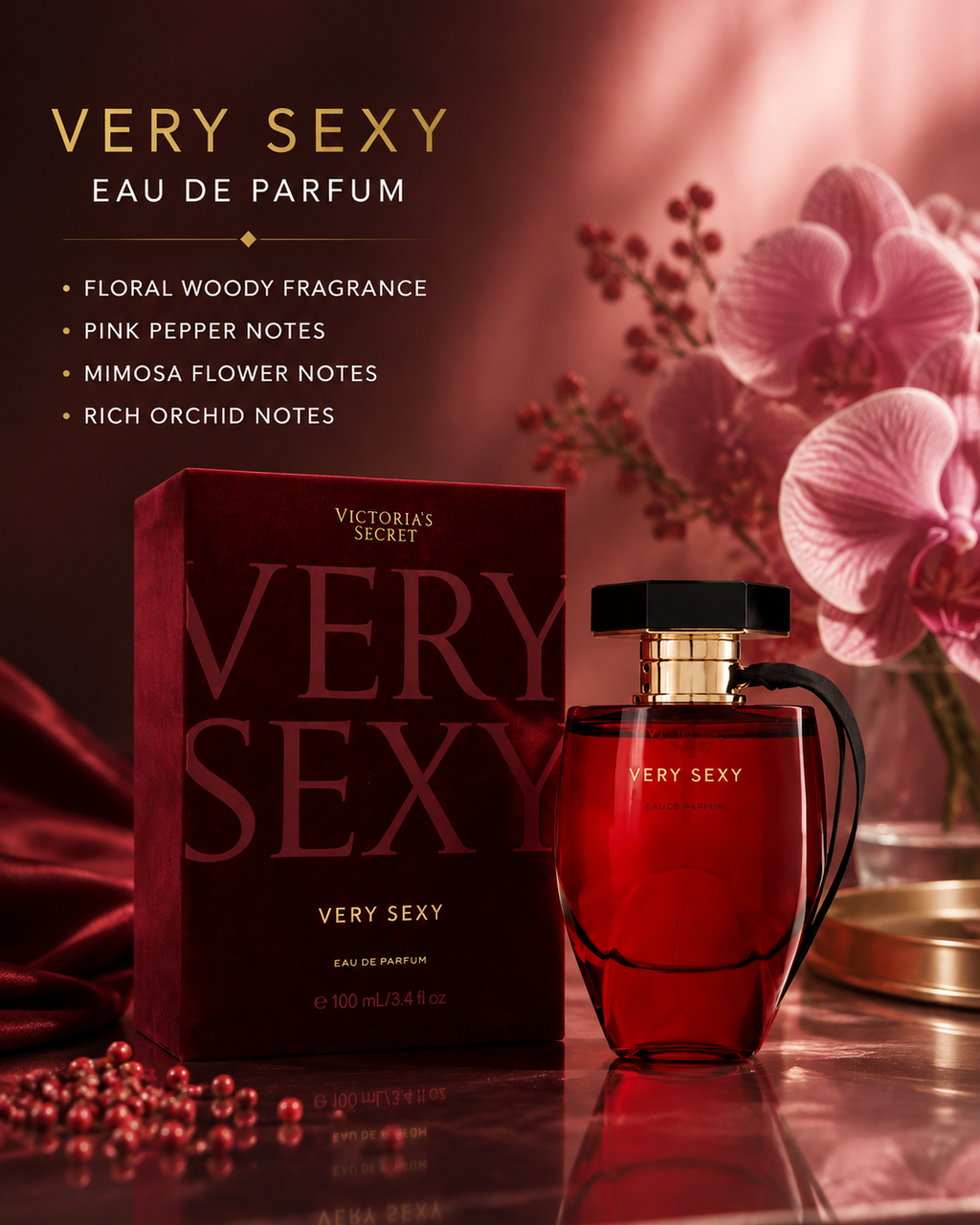 Victoria’s Secret Very Sexy Eau de Parfum Fragrance 3.4 fl oz