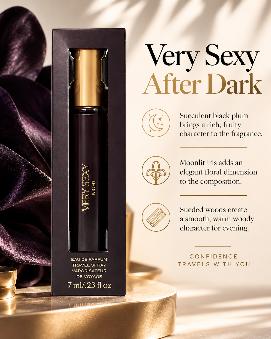Victoria’s Secret Very Sexy Night Eau de Parfum Travel Spray 0.23 fl oz