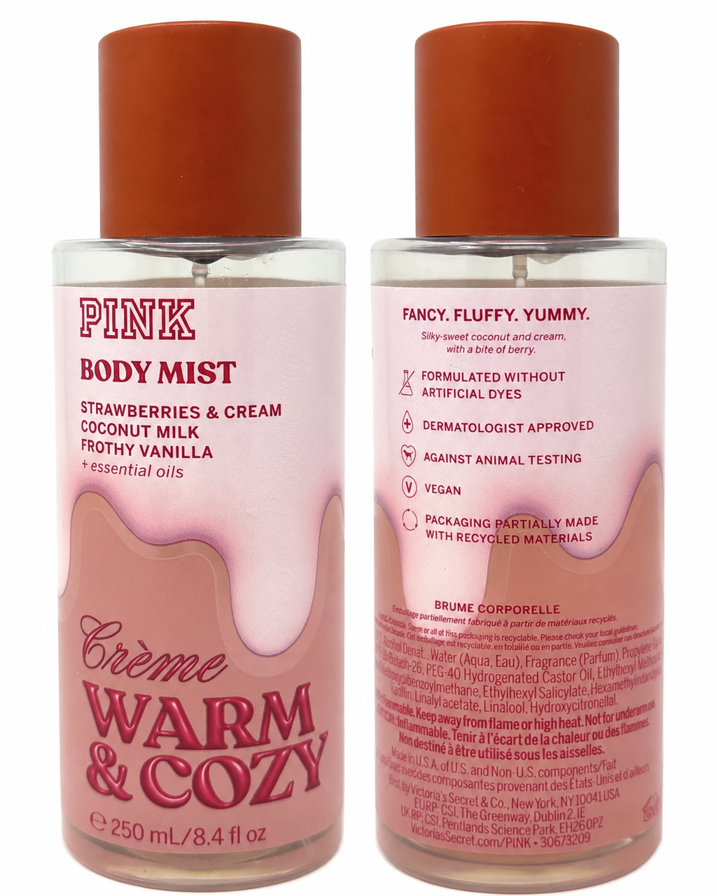 Victoria’s Secret PINK Crème Warm & Cozy Body Mist, 8.4 fl oz / 250 mL