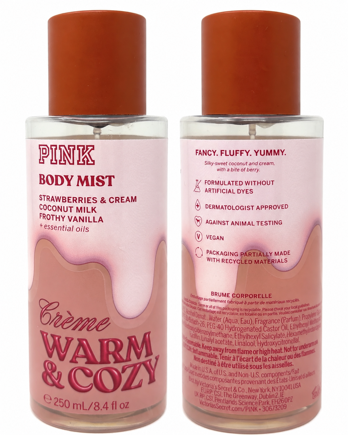 Victoria’s Secret PINK Crème Warm & Cozy Body Mist, 8.4 fl oz / 250 mL