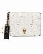 Victoria’s Secret VS Monogram Card Holder Keychain Wallet, White