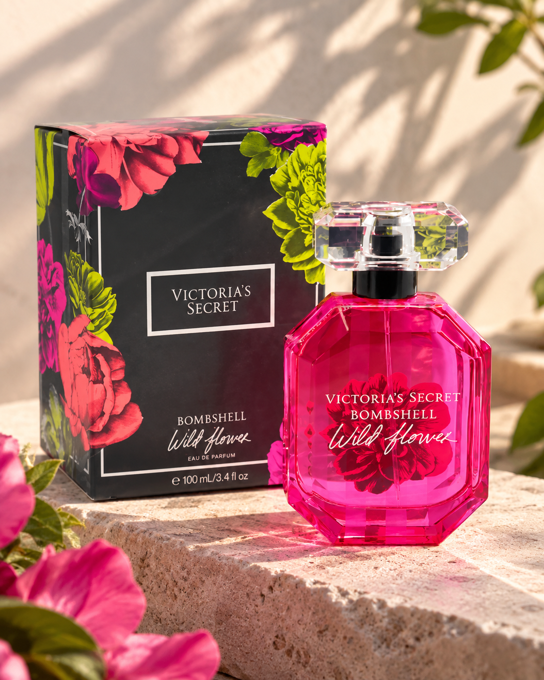 Victoria’s Secret Bombshell Wild Flower Eau de Parfum Spray, 3.4 fl oz (100 mL)
